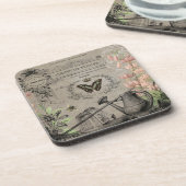 moderner Vintager französischer Getränkeuntersetzer (Linke Seite)