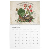 Moderner Vintager französischer Kalender 2022 (Jan 2027)