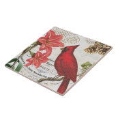 moderner Vintager französischer Winter-Kardinal Fliese (Seite)