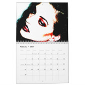 Moderner Vintager Frauen KALENDER (Feb 2027)