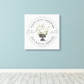 Moderner Vintager Garten im Bauernhaus Leinwanddruck (Insitu (Holzboden))