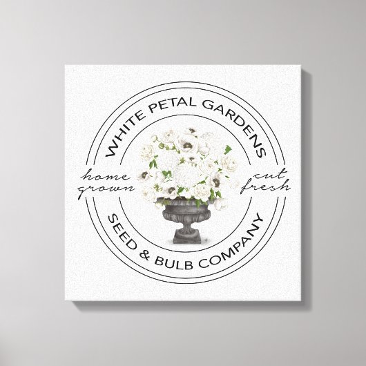 Moderner Vintager Garten im Bauernhaus Leinwanddruck (Vorderseite)