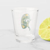 Moderner Vintager GB-Fußball Schnapsglas (Rückseite)