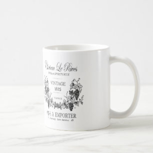 moderner Vintager Getreideweine Kaffeetasse