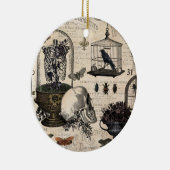 Moderner Vintager Halloween-Garten Keramik Ornament (Rechts)