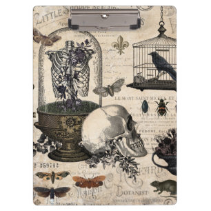 Moderner Vintager Halloween-Garten Klemmbrett