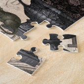 Moderner Vintager Halloween-Garten Puzzle (Seite)