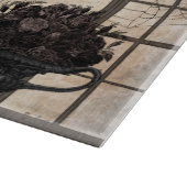 Moderner Vintager Halloween-Garten Schneidebrett (Ecke)