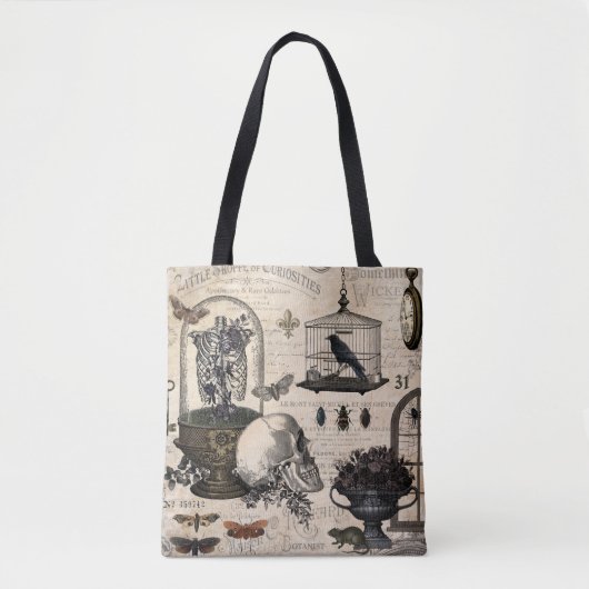 Moderner Vintager Halloween-Garten Tasche (Vorderseite)