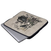 Moderner Vintager Halloween-HEXENBREW Laptopschutzhülle (Vorne Knopf)