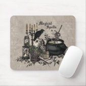 Moderner Vintager Halloween-HEXENBREW Mousepad (Mit Mouse)