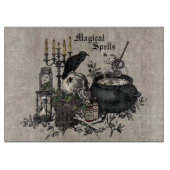 Moderner Vintager Halloween-HEXENBREW Schneidebrett (Vorderseite)