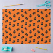 Moderner Vintager Halloween-Oranskull Seidenpapier (Basteln)