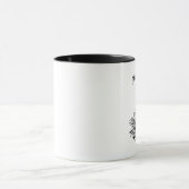 Moderner Vintager Halloween-Schädel mit Krone Tasse (Zentrum)