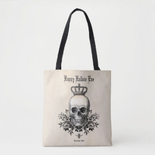 Moderner Vintager Halloween-Schädel Tasche