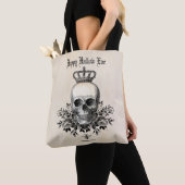 Moderner Vintager Halloween-Schädel Tasche (Von Nahem)
