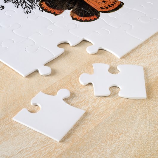 moderner Vintager Halloweenschädel und Puzzle (Seite)