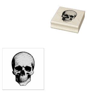 Moderner Vintager Himmelsglück Halloween-Horror Gummistempel