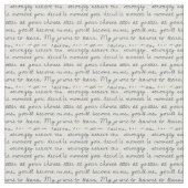 Moderner Vintager Hintergrund mit Skripttext Stoff (Nahaufnahme)