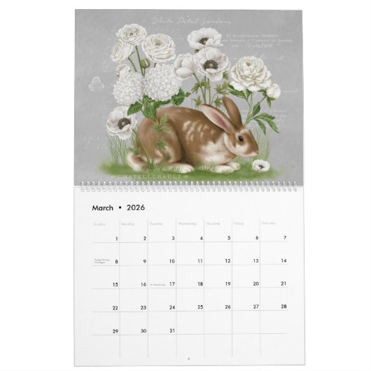 Moderner Vintager Kalender 2023 (Mär 2026)