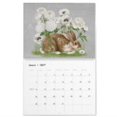 Moderner Vintager Kalender 2023 (Mär 2027)