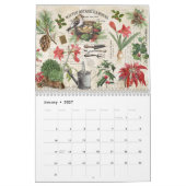 Moderner Vintager Kalender 2024 (Jan 2027)