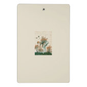 Moderner Vintager Kalligrafietext natürlich Mini Klemmbrett (Rückseite)