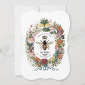 MODERNER VINTAGER KÖNIGCHEN EINLADUNG (Vorderseite)