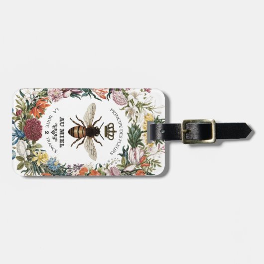 MODERNER VINTAGER KÖNIGCHEN GEPÄCKANHÄNGER (Vorderseite horizontal)