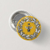 Moderner Vintager Kronenschmetterling Button (Vorne & Hinten)