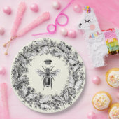 Moderner Vintager Kronenschmetterling Pappteller (Party)