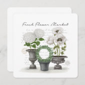 MODERNER VINTAGER LANDWIRTSCHAFTSGARTEN EINLADUNG (Vorne/Hinten)