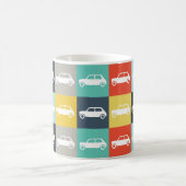 Moderner Vintager Mini-Cooper Kaffeetasse (Mittel)