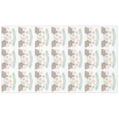 Moderner Vintager Osterhase Tischdecke (Vorderseite (Horizontal))