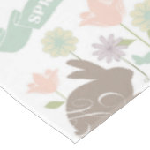 Moderner Vintager Osterhase Tischdecke (Schrägansicht)