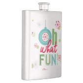 moderner Vintager Retro-Weihnachtsbegriff Flachmann (Rechts)