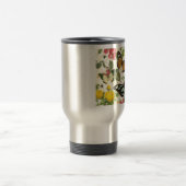 moderner Vintager Schmetterlingsgarten Reisebecher (Mittel)