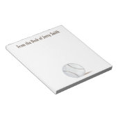 Moderner Vintager Sportathletic Baseball Trendy Notizblock (angewinkelt)