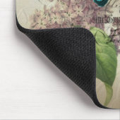 moderner Vintager Turm Paris Eiffel der lila Mousepad (Ecke)