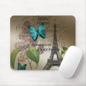 moderner Vintager Turm Paris Eiffel der lila Mousepad (Mit Mouse)