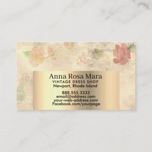 *~* moderner Vintager viktorianischer Mit Visitenkarte (Rückseite)