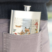 Moderner Vintager Waldfuchs Flachmann (Beispiel)