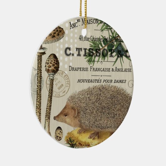 moderner Vintager WaldIgel Keramik Ornament (Rechts)