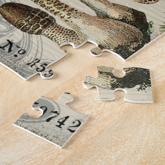 moderner Vintager WaldIgel Puzzle (Seite)