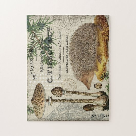 moderner Vintager WaldIgel Puzzle (Vertikal)