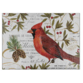 Moderner Vintager WaldKardinal Schneidebrett (Vorderseite)