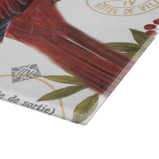 Moderner Vintager WaldKardinal Schneidebrett (Ecke)