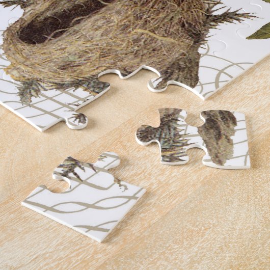 moderner Vintager Winter-Kardinal Puzzle (Seite)