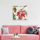 Moderner Vintager Wintergarten mit Blumen Leinwanddruck (Insitu (Wohnzimmer))