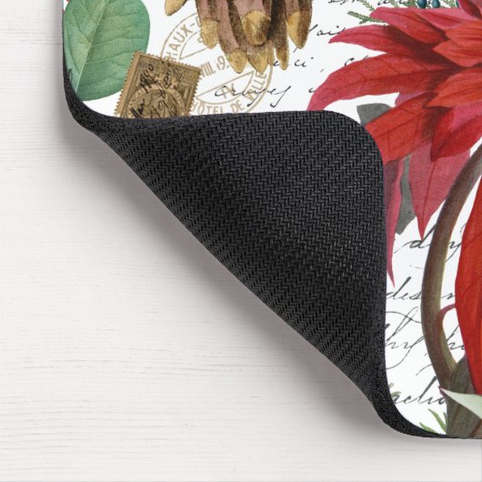 Moderner Vintager Wintergarten mit Blumen Mousepad (Ecke)